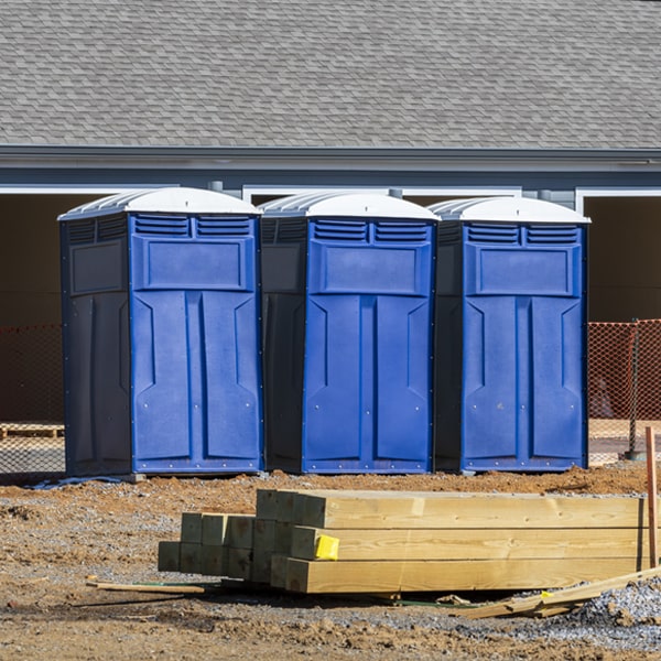 is there a specific order in which to place multiple portable toilets in Dale